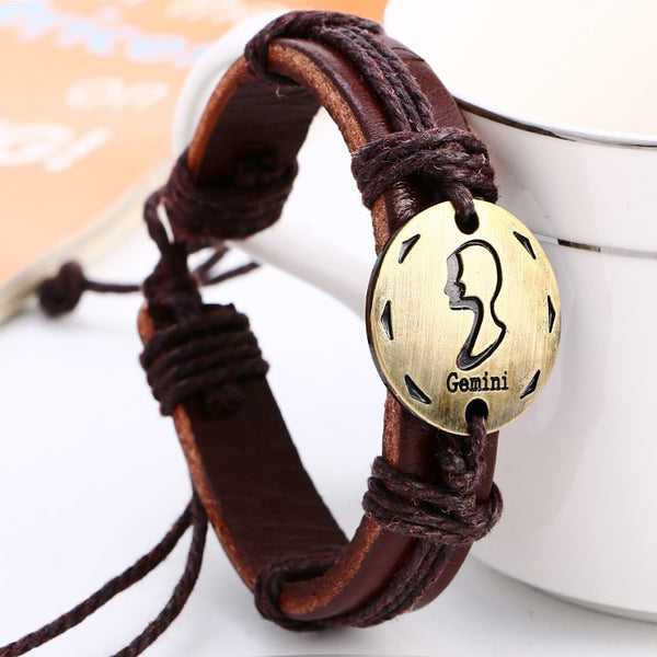 FREE Zodiac Signs - Leather Bracelet