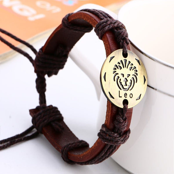 FREE Zodiac Signs - Leather Bracelet