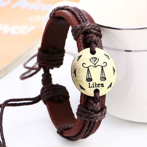 FREE Zodiac Signs - Leather Bracelet