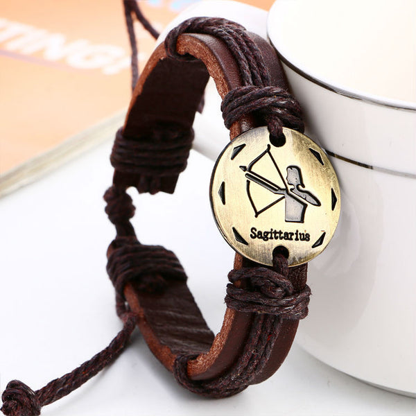 FREE Zodiac Signs - Leather Bracelet